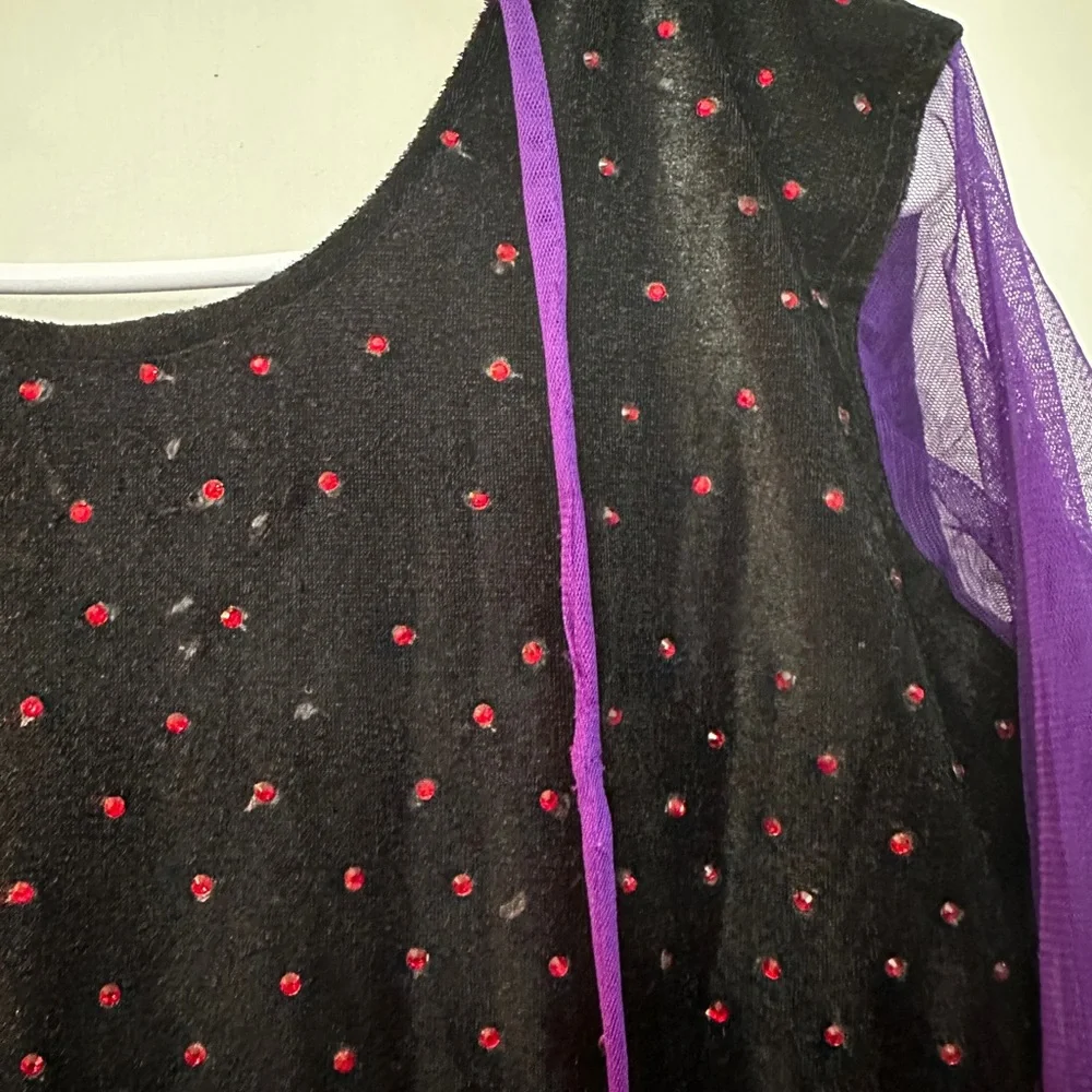 Ethnic Indian Wear Purple and Red Maxi Dress - Picture 8 of 15